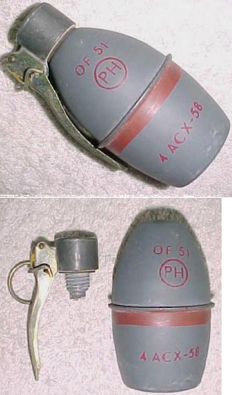 French OF 51 Phosphorous Grenade